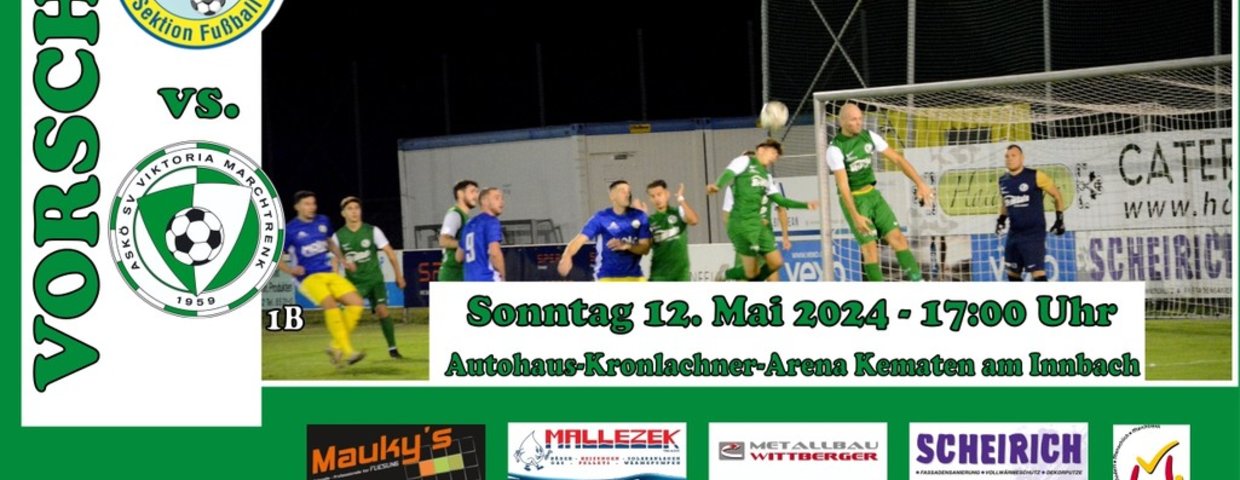 Vorschau auf das KM 1b-Auswärtsspiel gegen SV Kematen am Innbach